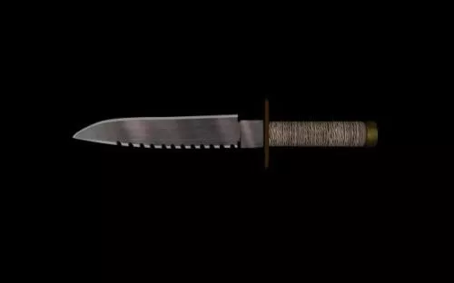 Game Combat Knife 3d model