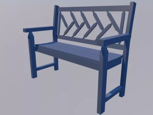 Garden Furniture Table Chair Set 3d model