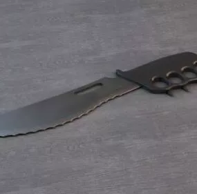 Steel Tang Blade 3d model