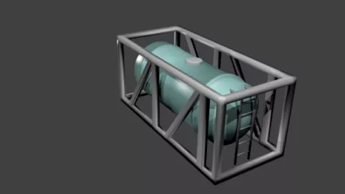 Gaming Spacecraft Station 3d model