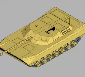 Gaming Tank Lowpoly 3d model