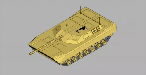 Futuristic Tank Armored Assault 3d model