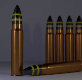 Tank Shell Apt Bullet 3d model