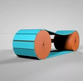 Cartoon Tank Tread 3d model