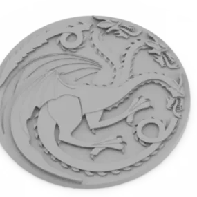Targaryen Sigil Coin 3d model