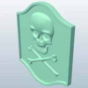 Tavern Signs With Skull 3d model