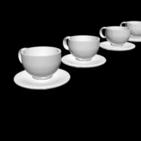 Tea Set Cup 3d model
