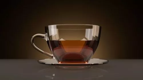 Glass Tea Cup 3d model Glass Tea Cup 3d model