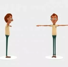 Teacher Cartoon Character 3d model