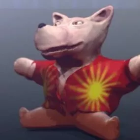 Character Teddy Dog 3d model