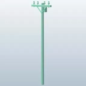 Electric Telephone Pole 3d model
