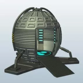 Sci-fi Teleportation Room 3d model