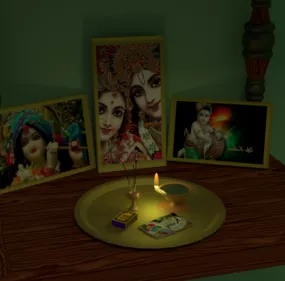 Old Indian Temple 3d model