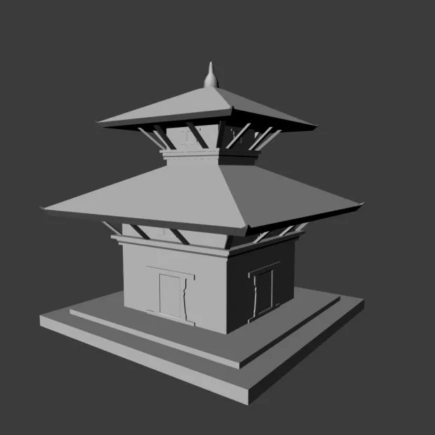 Mausoleum Temple Building 3d model