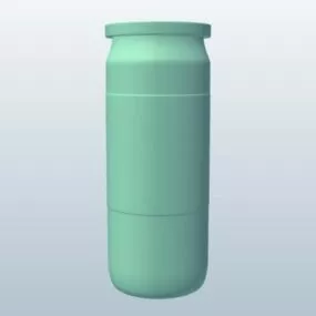 Tennis Ball Can Box 3d model