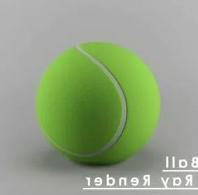Green Tennis Ball V1 3d model