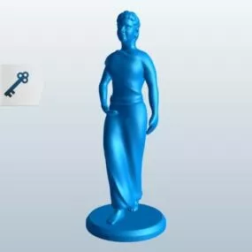 Thai Woman Statue 3d model