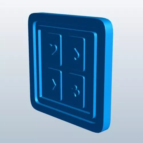 Printable Nintendo Switch Portrait Grip 3d model