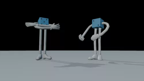 Brothers Dice Character 3d model Brothers Dice Character 3d model
