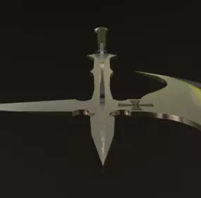 Great Two Handed Battle Axe Weapon 3d model