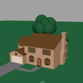 Gaming Simpsons House 3d model