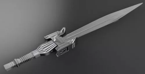 Ruby Sword Game Weapon 3d model