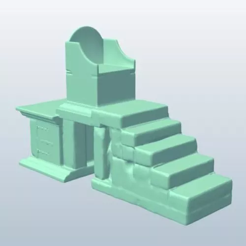 Charlemagne Throne Chair 3d model Charlemagne Throne Chair 3d model