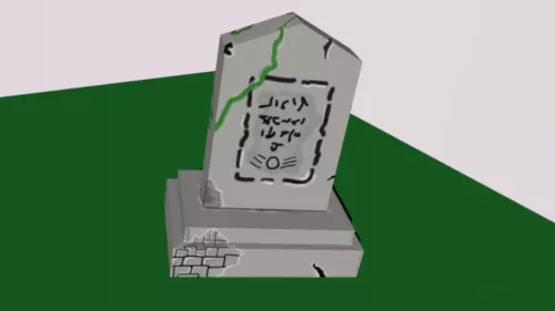 Cross Grave Decoration 3d model