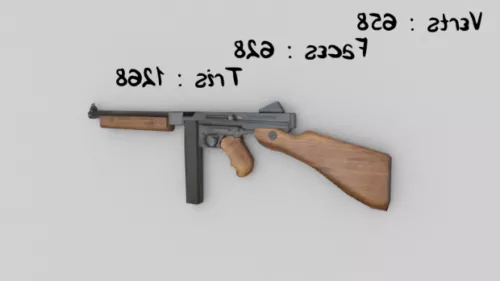 Glock 19 Gun With Shells 3d model