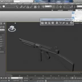 Thompson M1a1 Gun 3d model