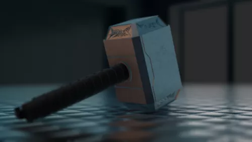 Wood Hammer Tool 3d model