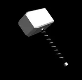 Thor’s Hammer Lowpoly 3d model