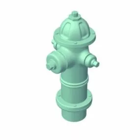 Three Port Fire Hydrant 3d model