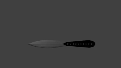 Attack Weapon Throwing Knife 3d model Attack Weapon Throwing Knife 3d model