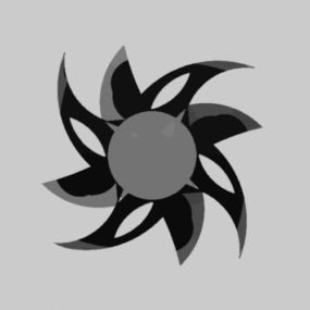 Japan Throwing Star 3d model