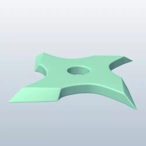 Throwing Star Weapon 3d model Throwing Star Weapon 3d model