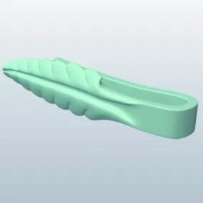 Tie Clip Feather 3d model