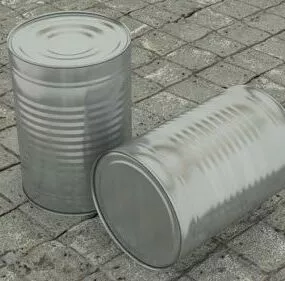 Steel Tin Can 3d model