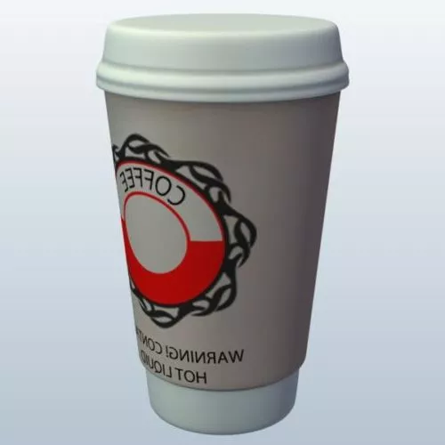 Cup Plate Set 3d model