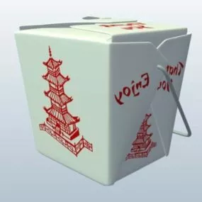 Gift Box Chinese Artwork 3d model
