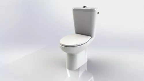 Modernism Simple Toilet 3d model