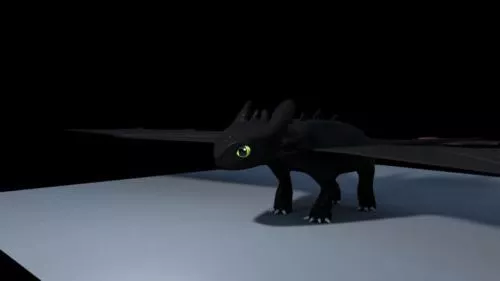Realistic Dragon Head 3d model