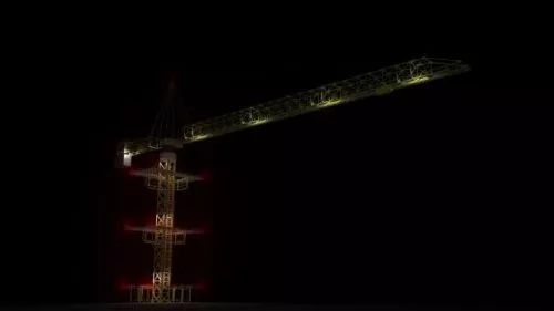 Construction Large Crane 3d model