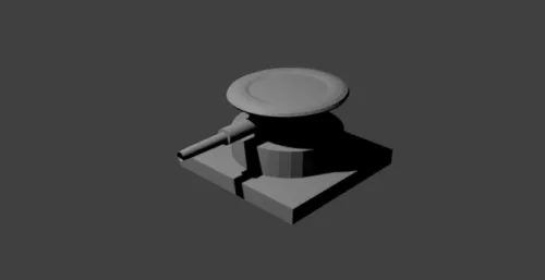 Modern Tower Office Building 3d model
