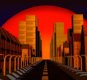 Simple Town 3d model