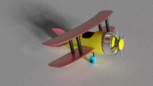 Vintage Airplane Ww1 Dorand 3d model