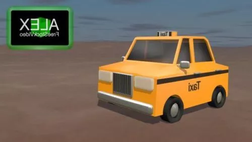 Toy Shaped Taxi Car 3d model Toy Shaped Taxi Car 3d model