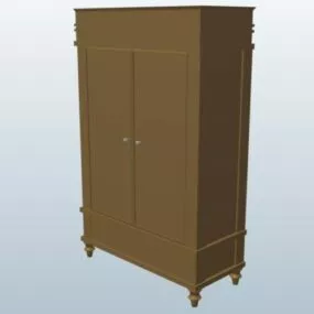 Traditional Armoire Cabinet 3d model