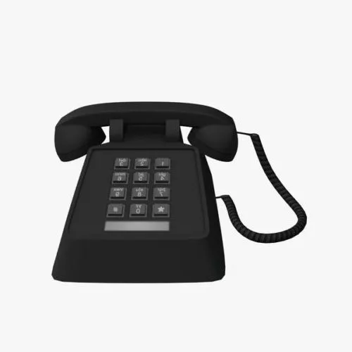Mobile Phone With Keyboard 3d model