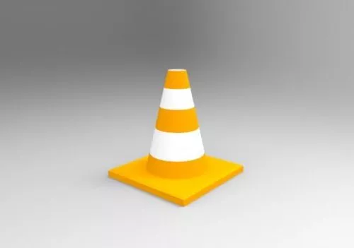 Yellow Traffic Cone 3d model Yellow Traffic Cone 3d model